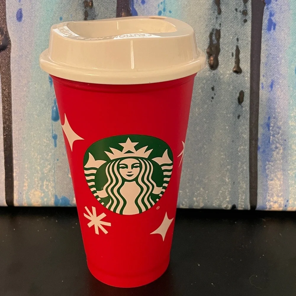 Starbucks Red Holiday Tumbler with White Lid